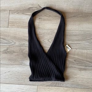 Black Halter Top